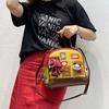 Bag Niche Design Women'S Bag Cartoon Embroidery Contrasting Color Handbag Women'S Creative Shoulder Messenger Bag Small Bag