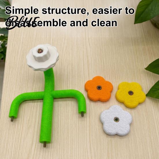 Multi-tiered Bird Perch Cactus Parrot Perch Multi-Tier Textured Non-slip Standing Platform Budgie Activity Center Toy Cage Accessory for Parakeets