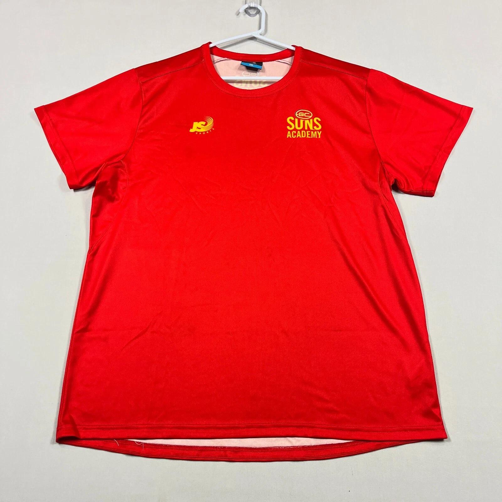 

Gold Coast Suns Academy AFL T Shirt Player Team Running Training Mens 2XL XXL M