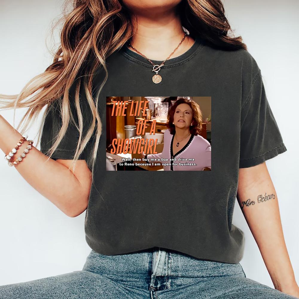 In My Showgirl Era TShirt The Showgirl Life 2025 New Album Tshirt Emily Gilmore Showgirl Quote Shirt Women Graphic T Shirts