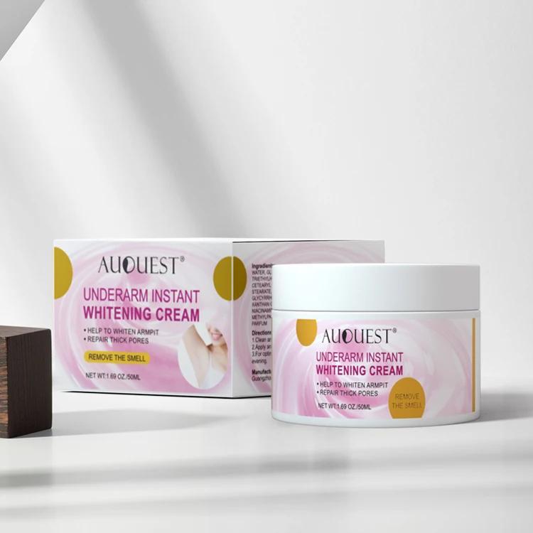 AUQUEST Hudblekekrem Underarm Armhule Kne Mørk Flekk Krem for Private Deler Hudpleie Fjerne Melanin Skjønnhet Helse 50ml