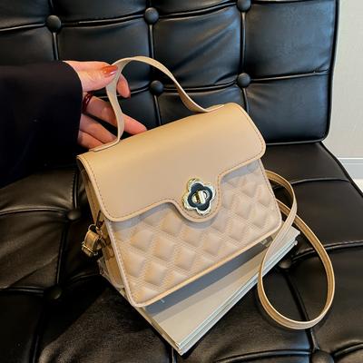 Small Bag Women's Bag Niche 2025 New Trendy Fashion Foreign Texture Handbag Versatile Shoulder Messenger Bag Diamond Grid