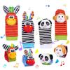 Baby Rattle Socks Toys For Newborn 0 12 Months Play Animal Socks Wrist Strap Rattle Infant Foot Socks Bug Babies Accessory