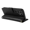Für Samsung Galaxy S24 Ultra Brieftasche Hülle Rhombus Leder Handyhülle mit Schultergurt und Handschlaufe