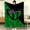 San Martin Print Flannel Blanket High Quality Warm Comfortable Cover for All Seasons Perfect for Gifts Home Decor