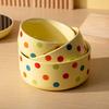 Ceramic Pet Heated Water Bowl Cartoon Anti-dry Burning Thermostatic Water Container Non-slip Noiseless Cat Insulated Water Bowl