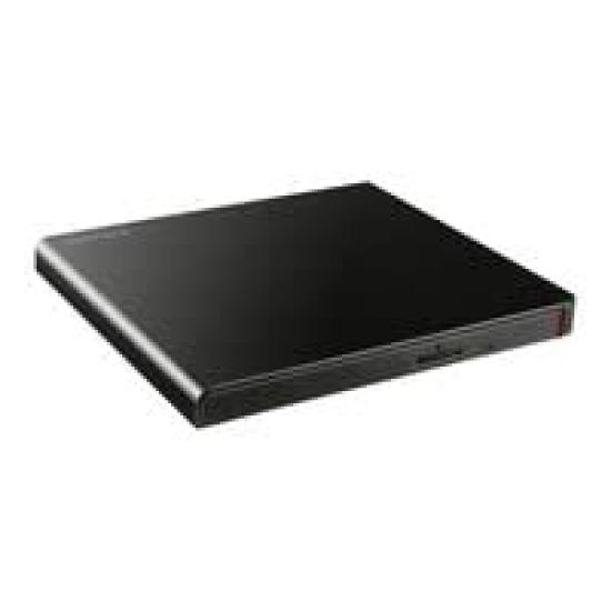 Buffalo USB Compatible Portable DVD Burner Software Included DVSM-PLV8U2-BKB (Black) 2.0