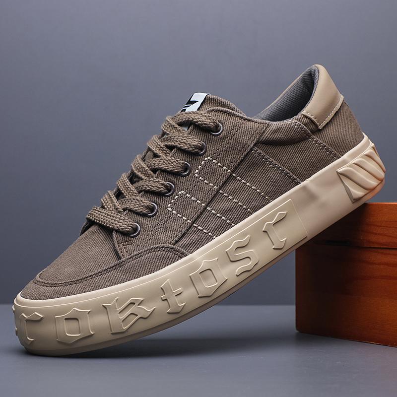 Fashion Spring Summer Men's Casual Boat Shoes Lightweight Slip-on Driving Shoes Men Low-cut Breathable Canvas Men Shoes Loafers SS24806