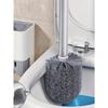 Wandmontierte Toilettenbürste mit Halter, Toilettenreiniger mit langem Griff und flexiblen Borsten, Badezimmer-Reinigungsbürste
