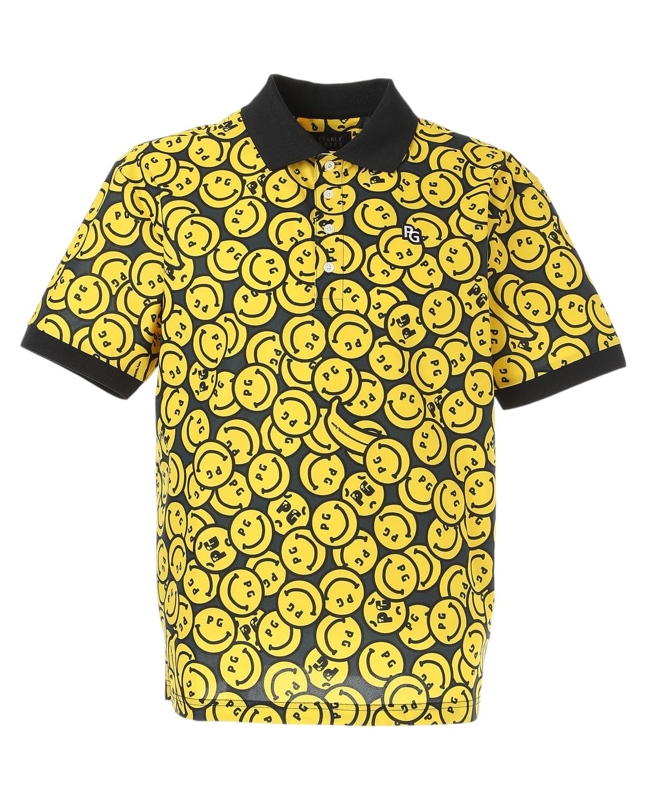 

PEARLY GATES Short Sleeve Polo Shirt Nico Golf Base Size 4 Men s (Banana Print) / / 053-5160415 011_Black [M]