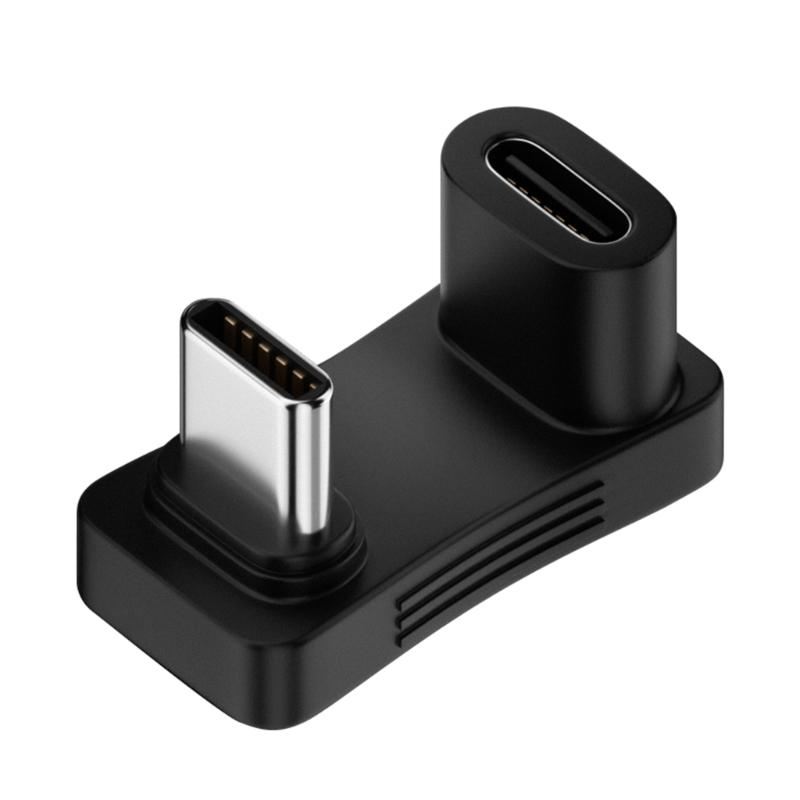 2-in-1-Winkeladapter USB C Typ-C Stecker auf Buchse Spielkonsole Datenverlängerungskonverter für Steam Deck Phone