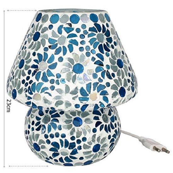 Mosaic Crafted Multicoloured Decorative Glass Table Lamp