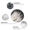 100Pcs Candle Wicks Cotton Core Waxed Wick With Sustainer For Candle Novelt