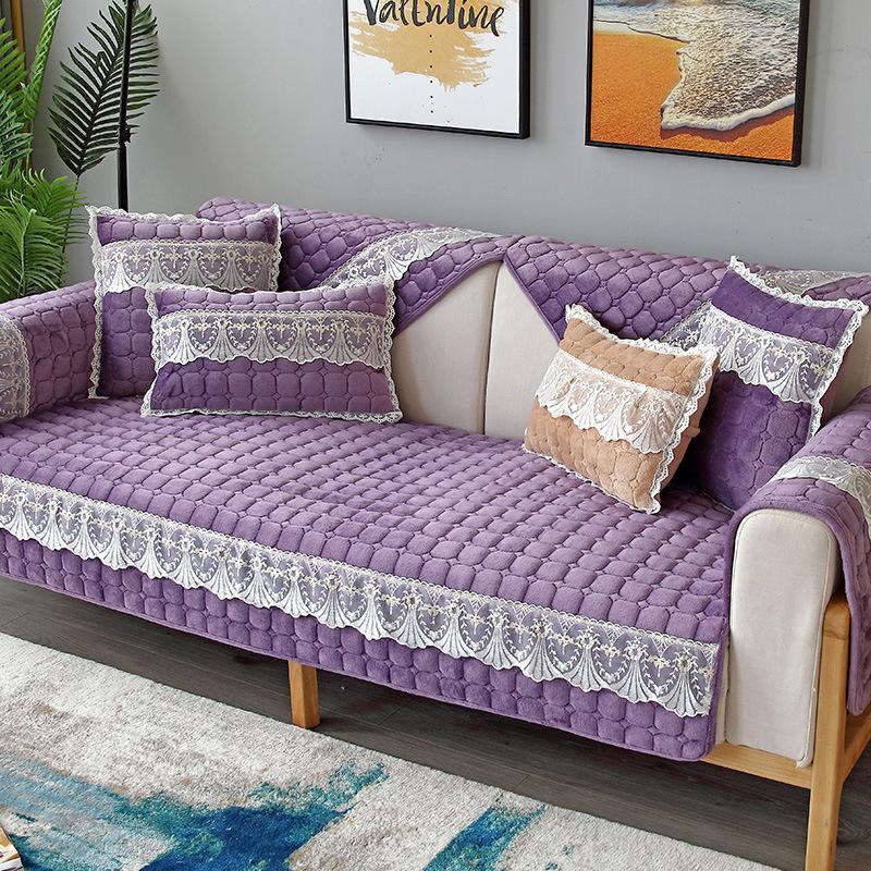 

Зимняя однотонная плюшевая простая мягкая подушка для дивана, розовый свежий и удобный комбинированный чехол для дивана для гостиной 70x70