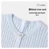 Navigare Girls' Summer Short Sleeve Cable Knit Cardigan