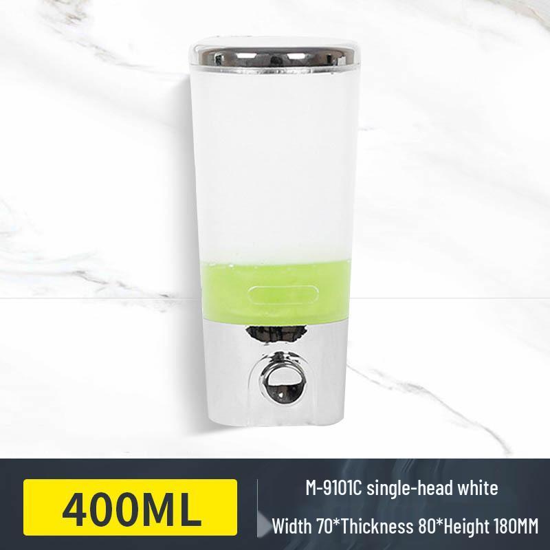 Wall-Mounted Leak-Proof Soap Dispenser for Hotels and Guest Houses - Single Head Shower Gel and Hand Sanitizer Holder