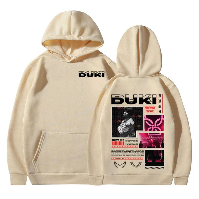 Rapper Duki 5202 MIXTAPE Album Hoodies Men's Women Clothing Fashion Hip Hop Hooded Sweatshirts Casual Fleece Keep Warm Pullovers