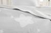 Dolce Bonita Home Baumwoll-Babydecke Stern Hellgrau