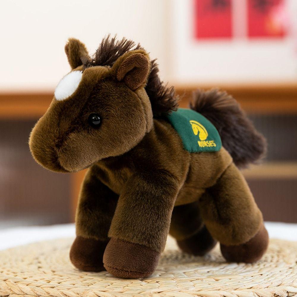 Plush Simulation Horse Plush Toys Stuffed Animal Horned Sheep Plush Toys  Kids Gift