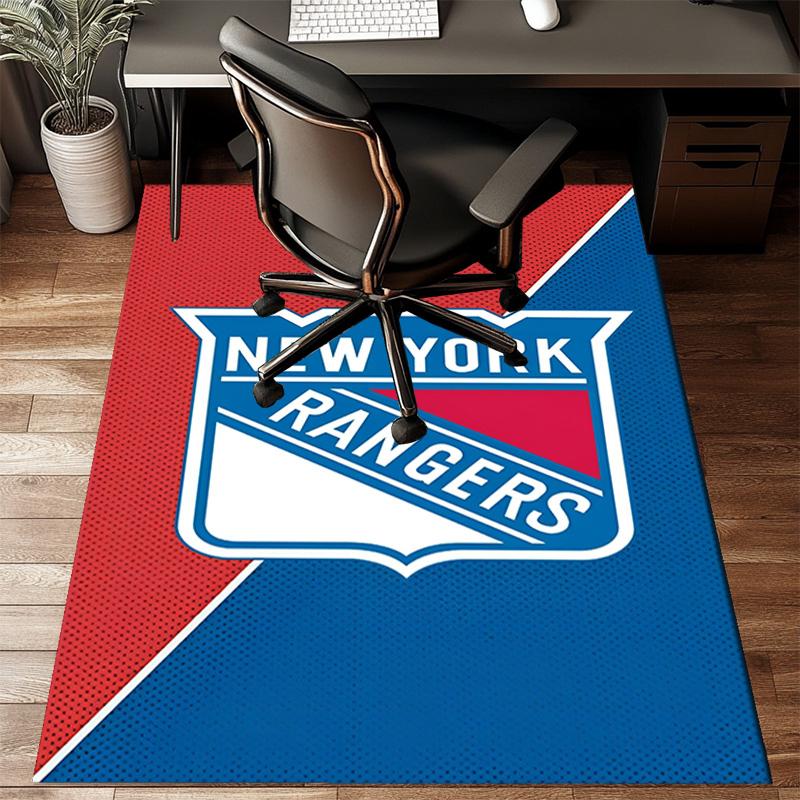 New York Crest Floor Mat for Living Room, Game Rooms, Office, Bedroom, Office Floor Mat Playful Design, Christmas Fan Gifts