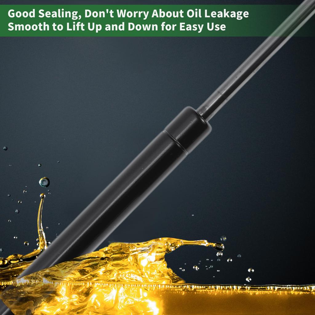 Motoforti 400mm/15.75" Gas Struts with 600N Gas Springs, Black Carbon Steel, 2 Pieces, for RV Toolbox Lids, Storage Boxes, and Cabinet Doors