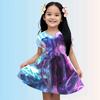 3-14 Year Old Girl KPop Demon Hunters 3d Printed Short Sleeved Dress Loose And Comfortable Party Dress 100-160