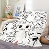 Cute Boykisser Silly Cat Blanket Soft Comfortable Nap Plush Suitable For Iiving Room Office Bedroom Birthday Home Kid Gift