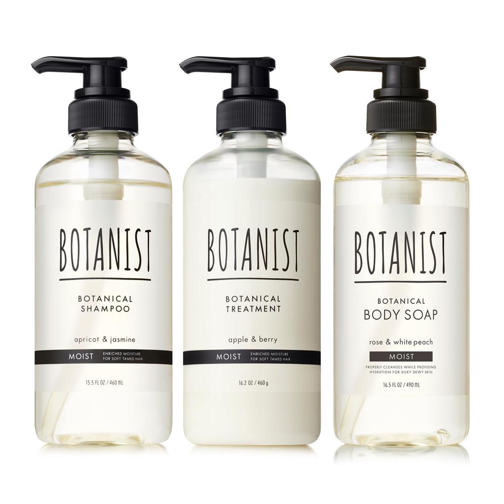 BOTANIST and Body Soap Set x Shampoo, Treatment, 3-Piece (Moist Moist)