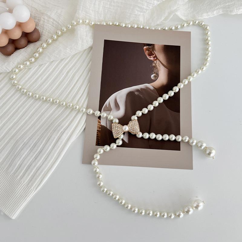 Sophisticated Waist Pearl Chain For Women With Elegant Designs And Details Rhinestone