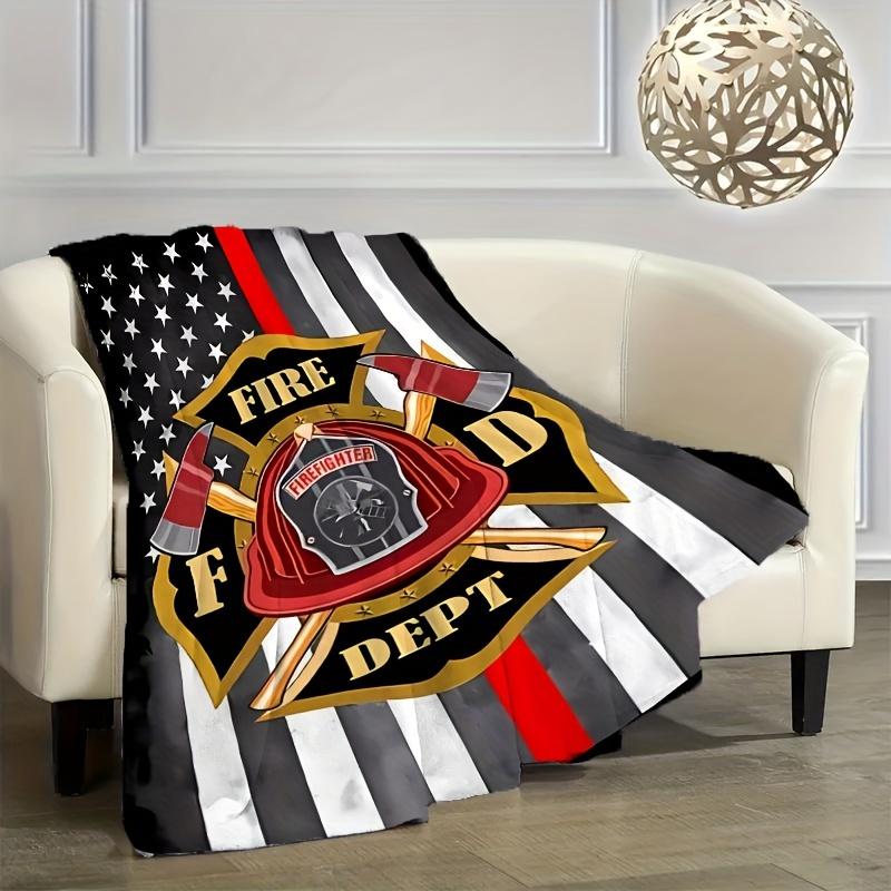 Firefighter Pride Ultra-Soft Cozy Blanket - Perfect for Winter Warmth, Ideal Gift for Firefighters and Supporters