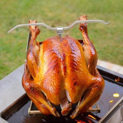 Turkey Hanger Hook for Pit Barrel Cooker Stainless Steel Turkey Fryer Rack for Outdoor Cooking Patio Barbecue Camping Party