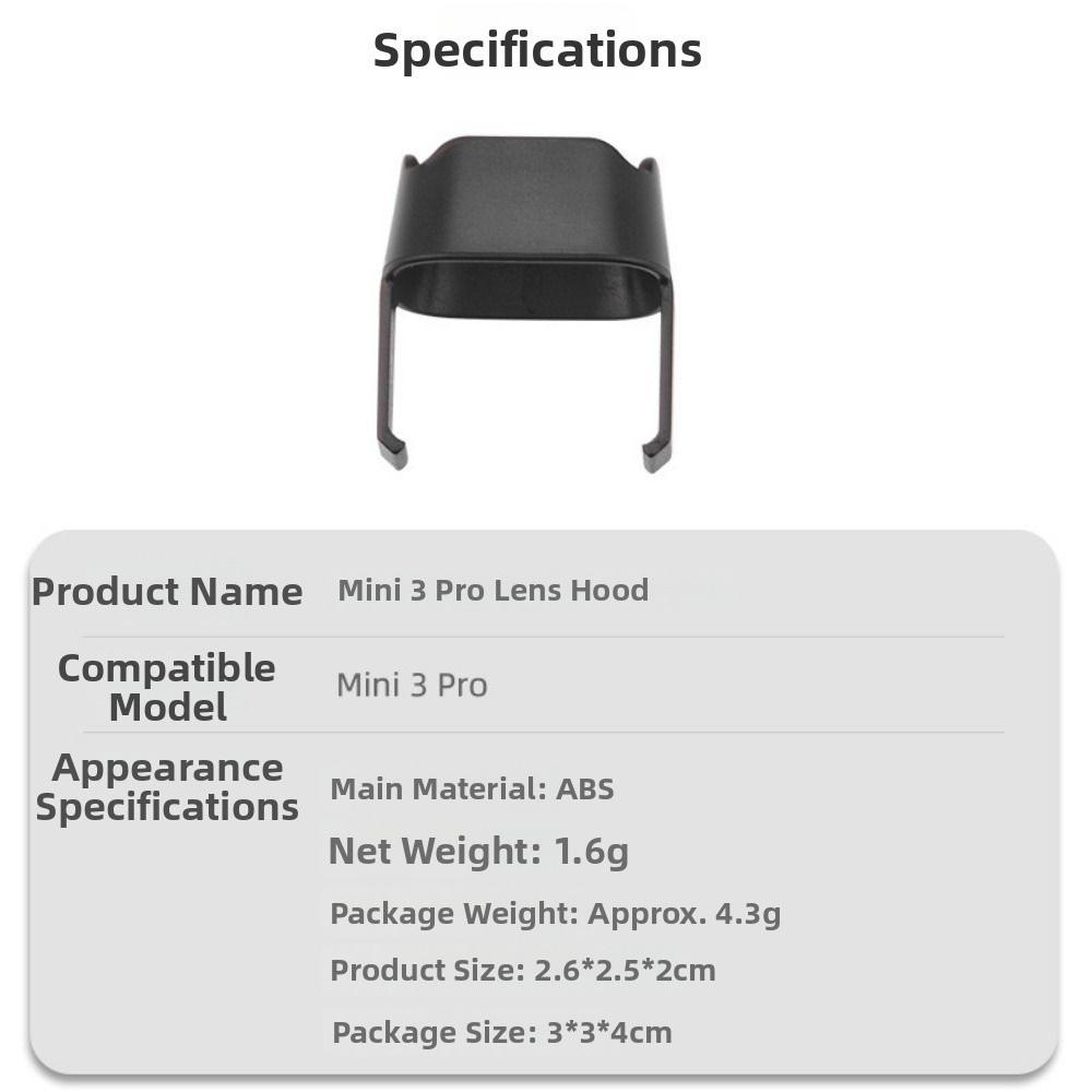 Transparent Black Lens Cap 3 Styles Anti-Scratch Protector Props  for DJI Mini 3 Pro Drone