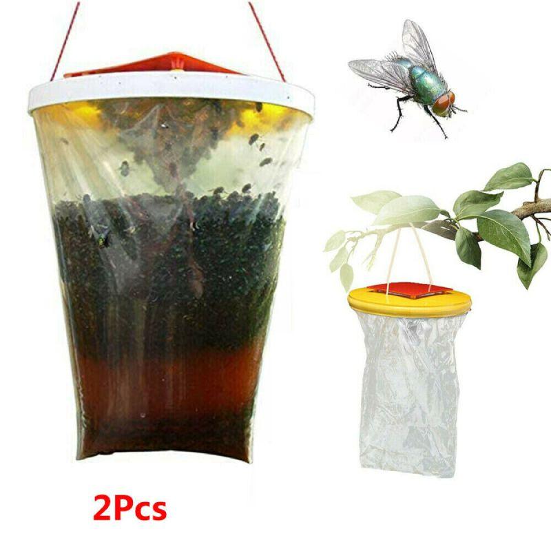 

Fly 2x Bag Trap Catcher Insect Killer Bug Wasp Flies Pest Control Insect Trapper