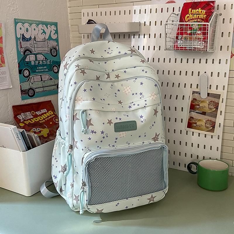Large Capacity Fresh Girl Backpack New Junior High School High School Student Schoolbag Niche Backpack