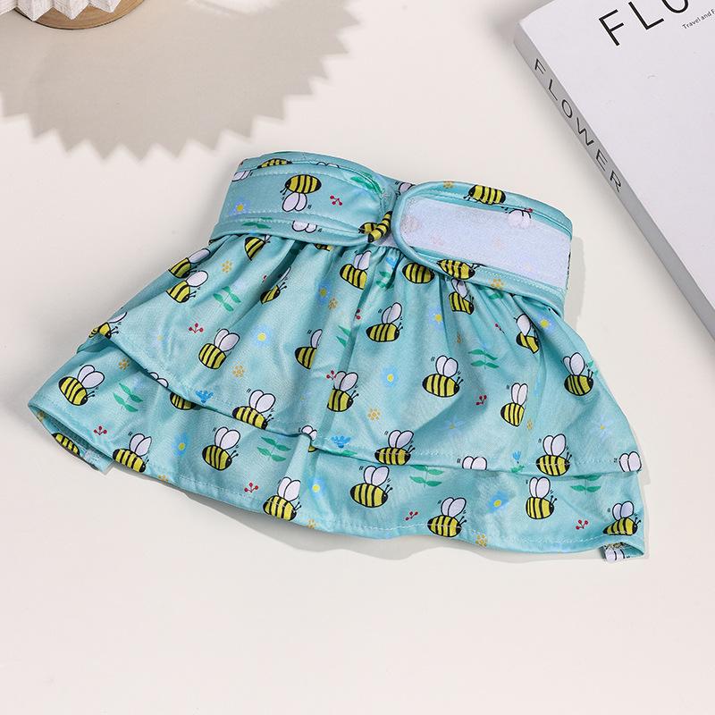Plaid Washable Safety Diapers for Small Dogs