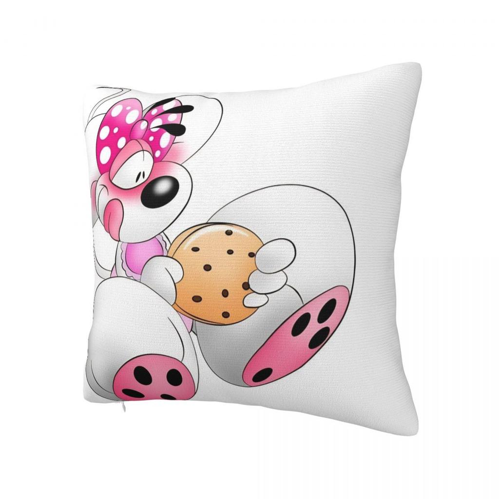 Pillow Cover Cartoon Diddl Diddlina Graphic Cushion Cover Retro Trendy Pillow Case For Sofa Home Decoration Pillowcases