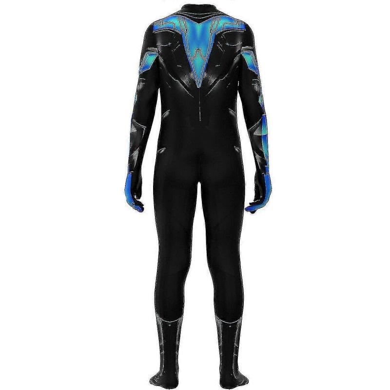 Nightwing Schwarz Herren Anzug Strumpfhosen Kostüme Halloween Uniform Jumpsuit Für Kinder Und Erwachsene