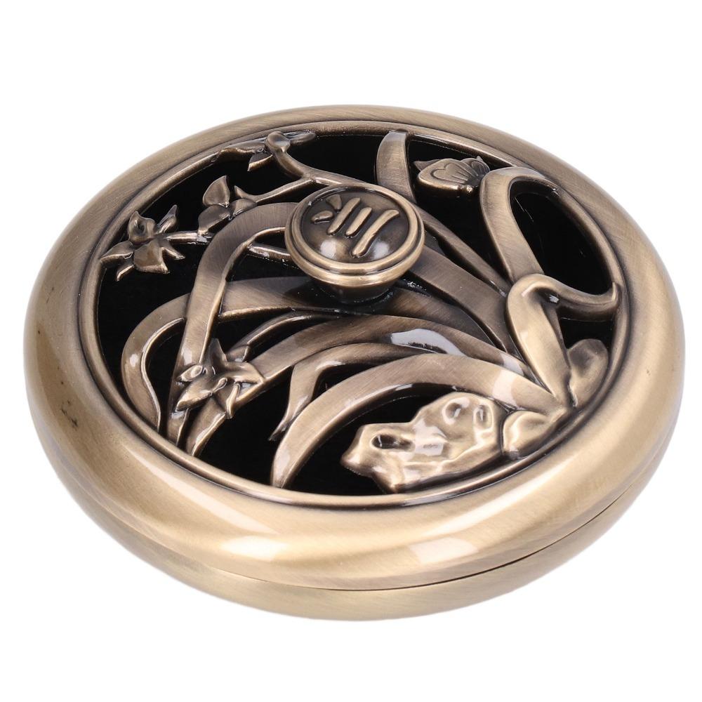 9*4.5cm Retro Coil Incense Censer Tea house tea set matching decoration Orchid