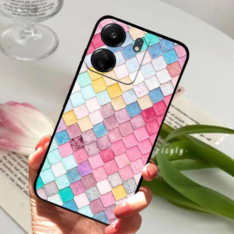 Cute Cartoon Soft Case For Redmi 13C 13 4G 5G Silicone TPU Phone Cover For Xiaomi Redmi 13R Phone Protective Fundas Capa Cases