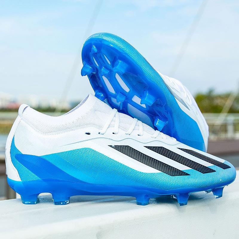

Производители помогают 2025 футбольные бутсы мужские и женские низкие tf шипы газон AG длинные шипы студенческие тренировочные спортивные туфли 40