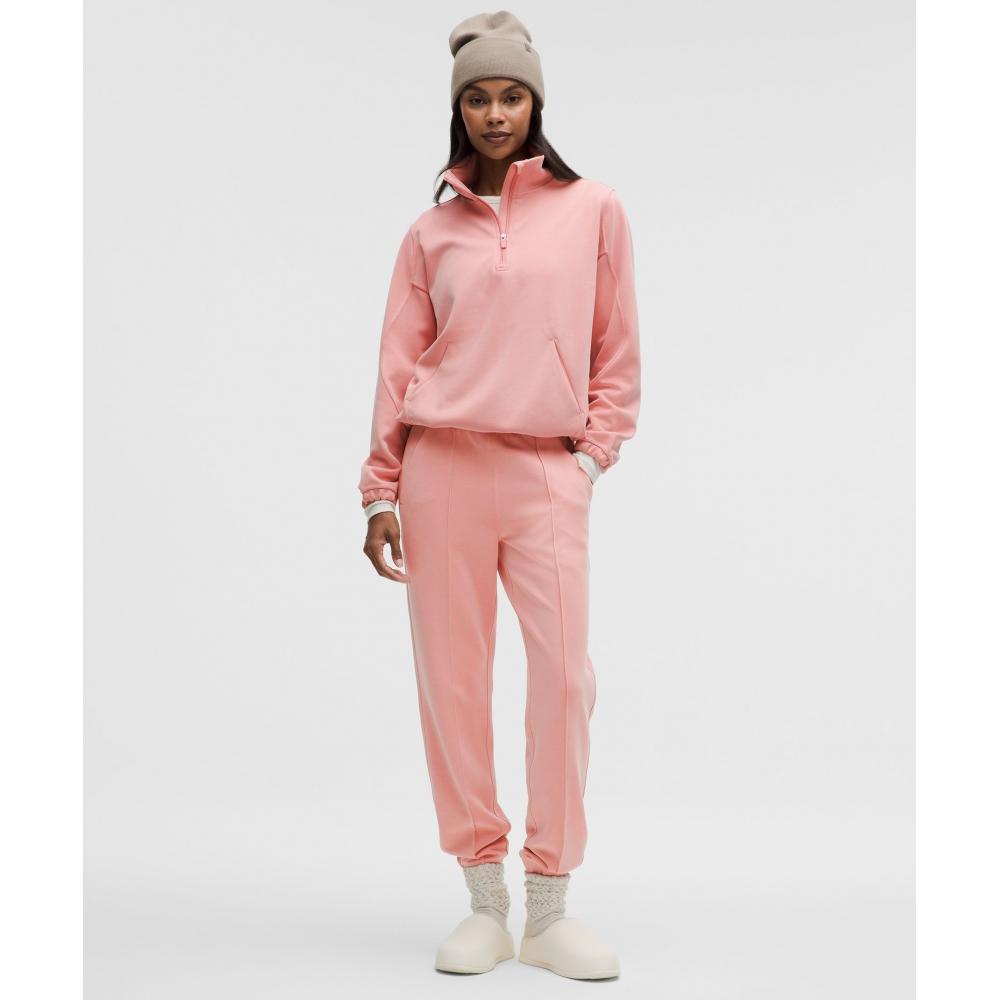 Lululemon Softstreme Half Zip  Long Tea Rose