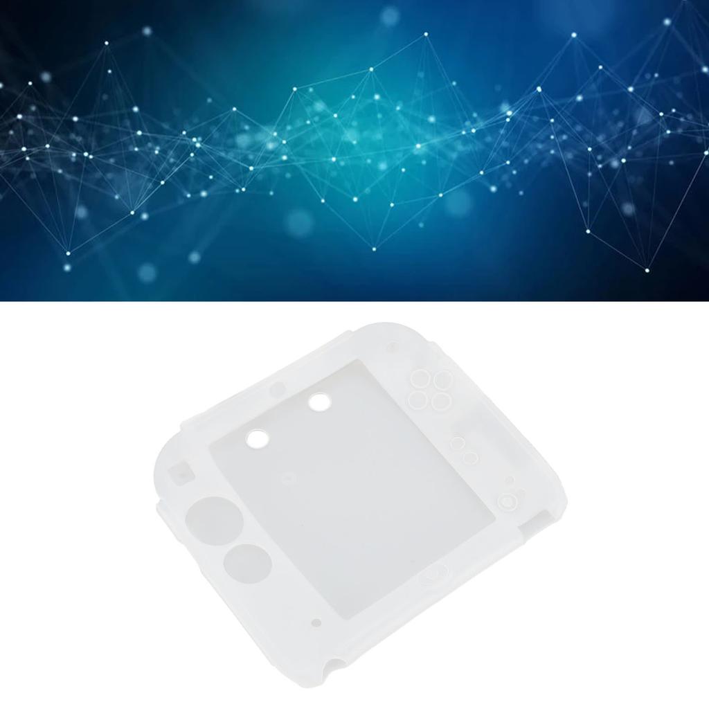 Protective Cover for 2DS Scratch Resistant Soft Silicone Skin Case with Top and Bottom Screen Protectors for Controller