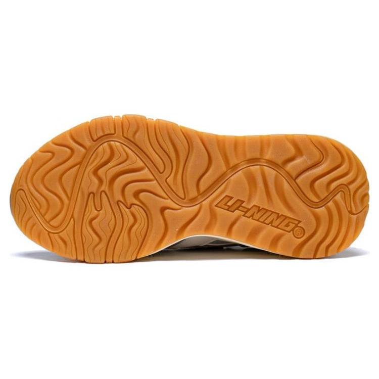 Li Ning 001 Mountains And Seas Abrasion Resistant Breathable Low top Sports Casual Shoes Women's White Cyan AZGT008-4