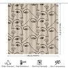 Modern Art Shower Curtain With Black Line Drawing Of Faces For Bathroom Decor White Color Polyester Fabric With Hook Rings Perfe