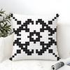 Pixel art print texture Pillow Case Cotton Linen Fabric Square Zipper Pillowcase Home Decorative Living Room