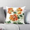 Branches Of Tropaeolum Violet Square Pillowcase Polyester Linen Velvet Pattern Decorative Pillow Case Sofa Seater Cushion Cover