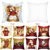 Christmas Cushion Cover 3d Pillow Case Sofa Throw Xmas Decorations Santa Snowman