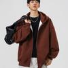 Men Zipper Hoodies Autumn Winter Men Long Sleeve Hooded Sweatshirt Fashion Male Casual Outfit Sportwear Loose Fit Hoodie