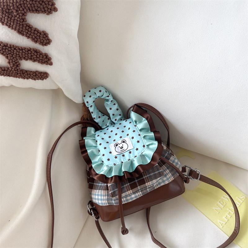 Minimalist City Style Lace Trim Backpack With Breathable Design For Teens