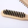 Wooden Handle Straightening Comb 2-in-1 Styling Comb & Hair Straightener for Smooth & Silky Hair, Anti-Scald Portable Hair Styling Tool for Home Trave